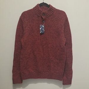 Izod Men's Burgundy Crewneck Sweater